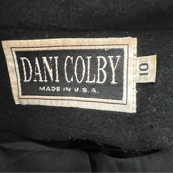 Vintage Dani Colby Wool Blend Overcoat Double Breasted Coat - Picture 4 of 5